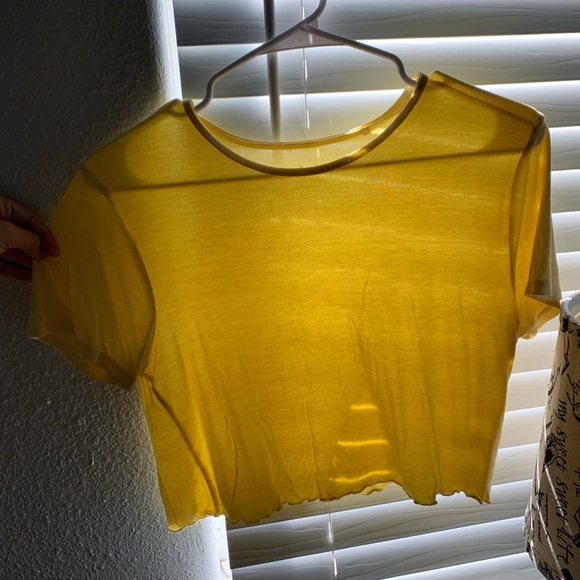yellow crop top - Picture 2 of 4